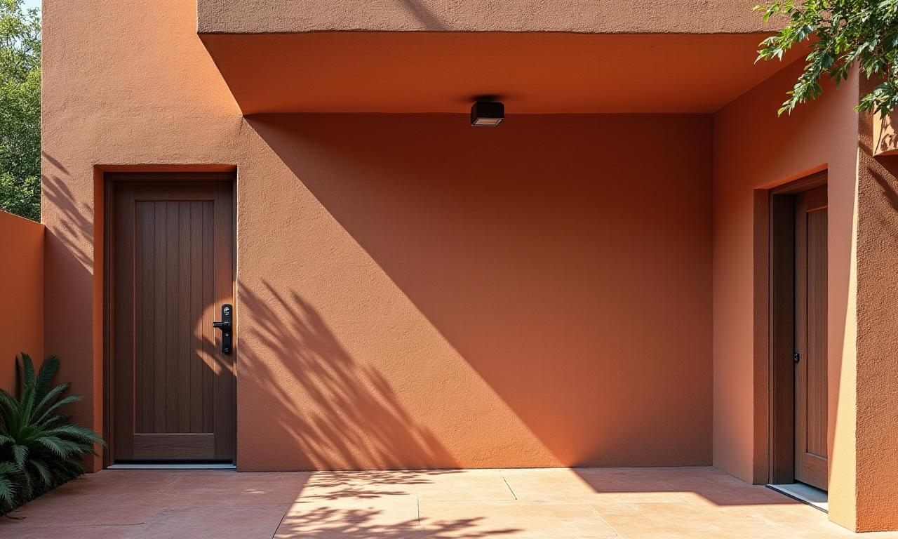 Wunderschön restaurierte historische Fassade mit Lehmputz