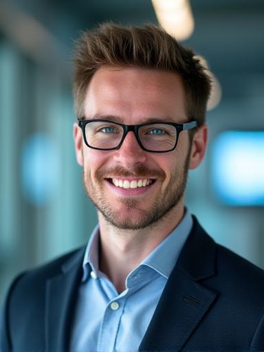 Porträt von Lukas Schmidt, Leiter Forschung & Entwicklung